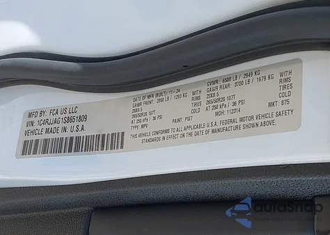 2025 Jeep Grand Cherokee L Altitude X 4X2 из США, поврежденный, VIN 1C4RJJAG1S8651809